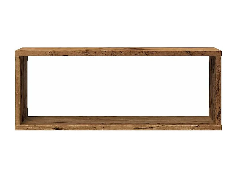 Étagères murales cube 6 pcs vieux bois 60x15x23