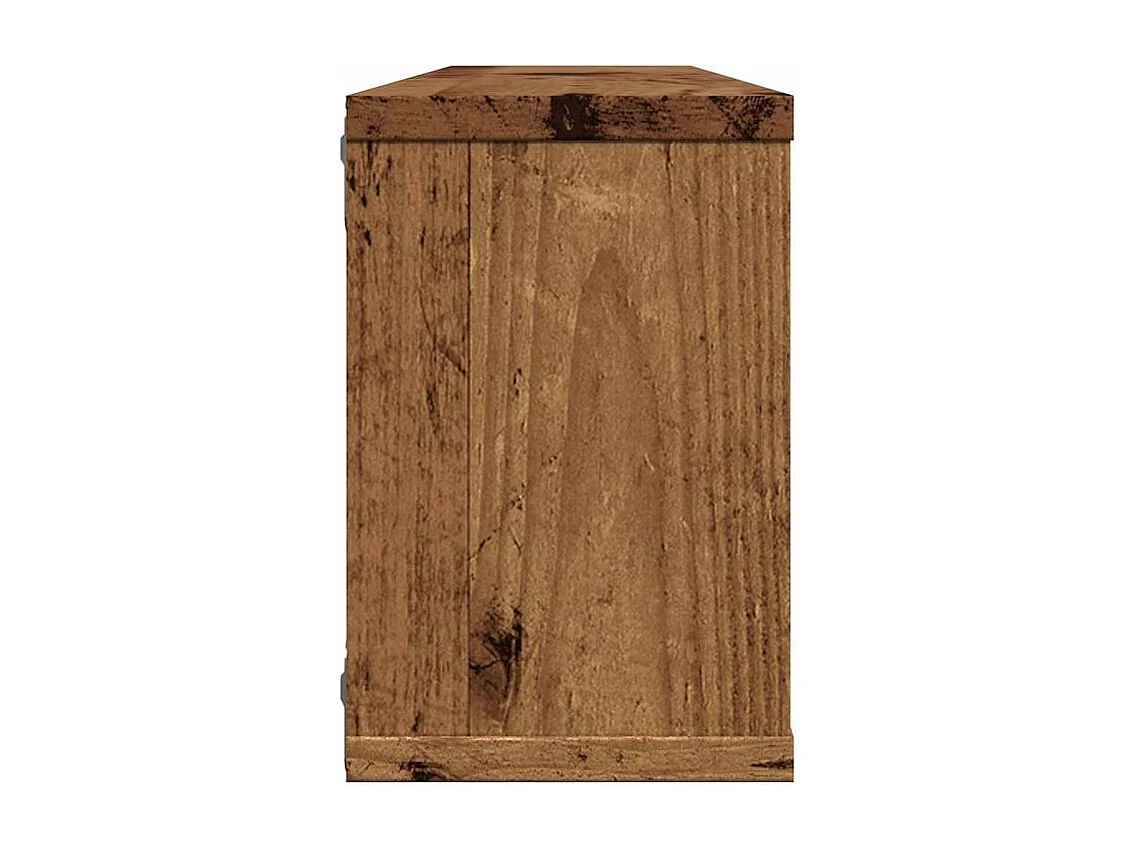 Étagères murales cube 6 pcs vieux bois 60x15x23