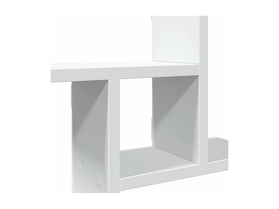 Étagères murales 2 pcs blanc 50x12x50 bois d'ingénierie