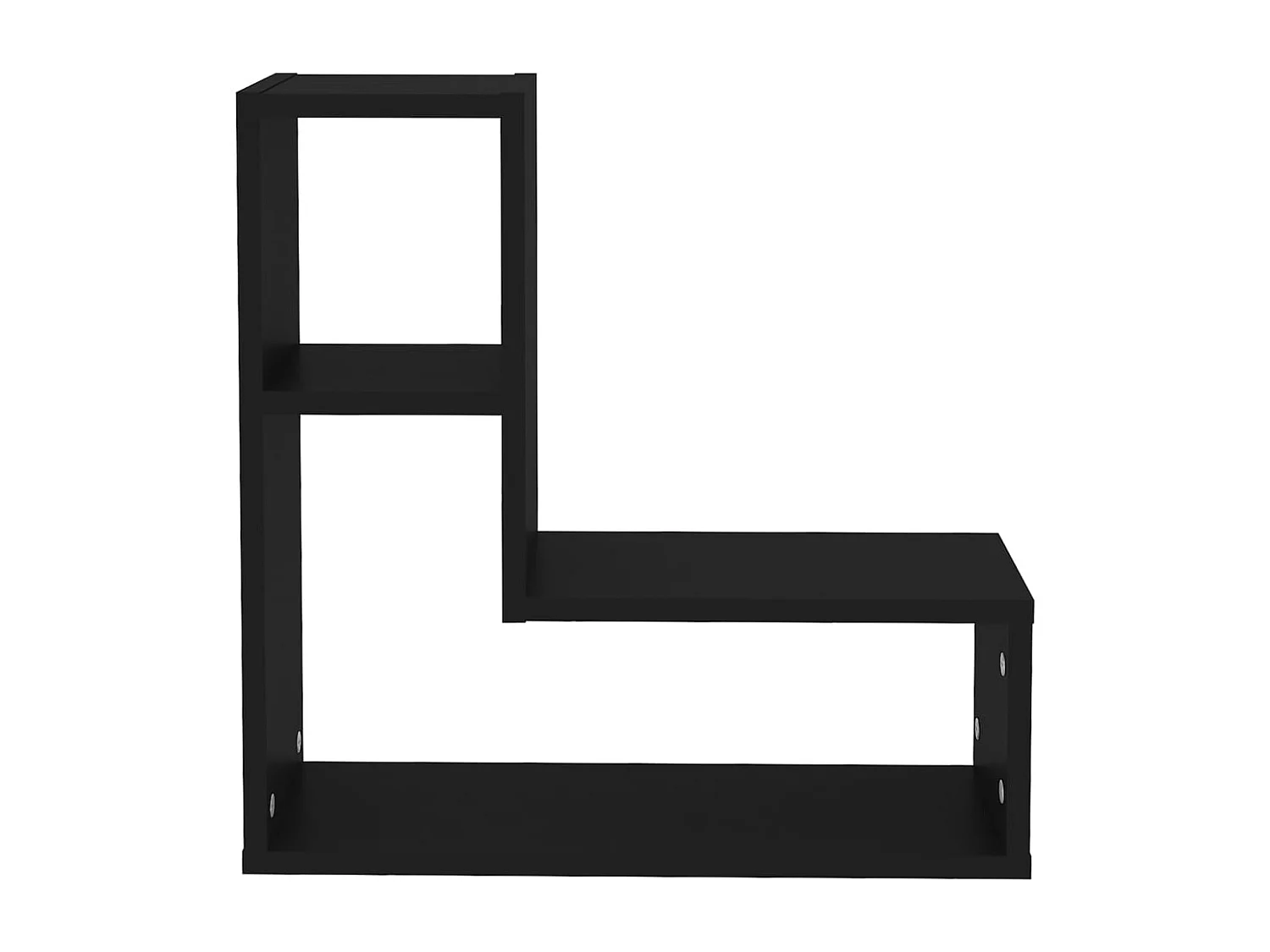 Étagères murales 2 pcs Noir 50x15x50