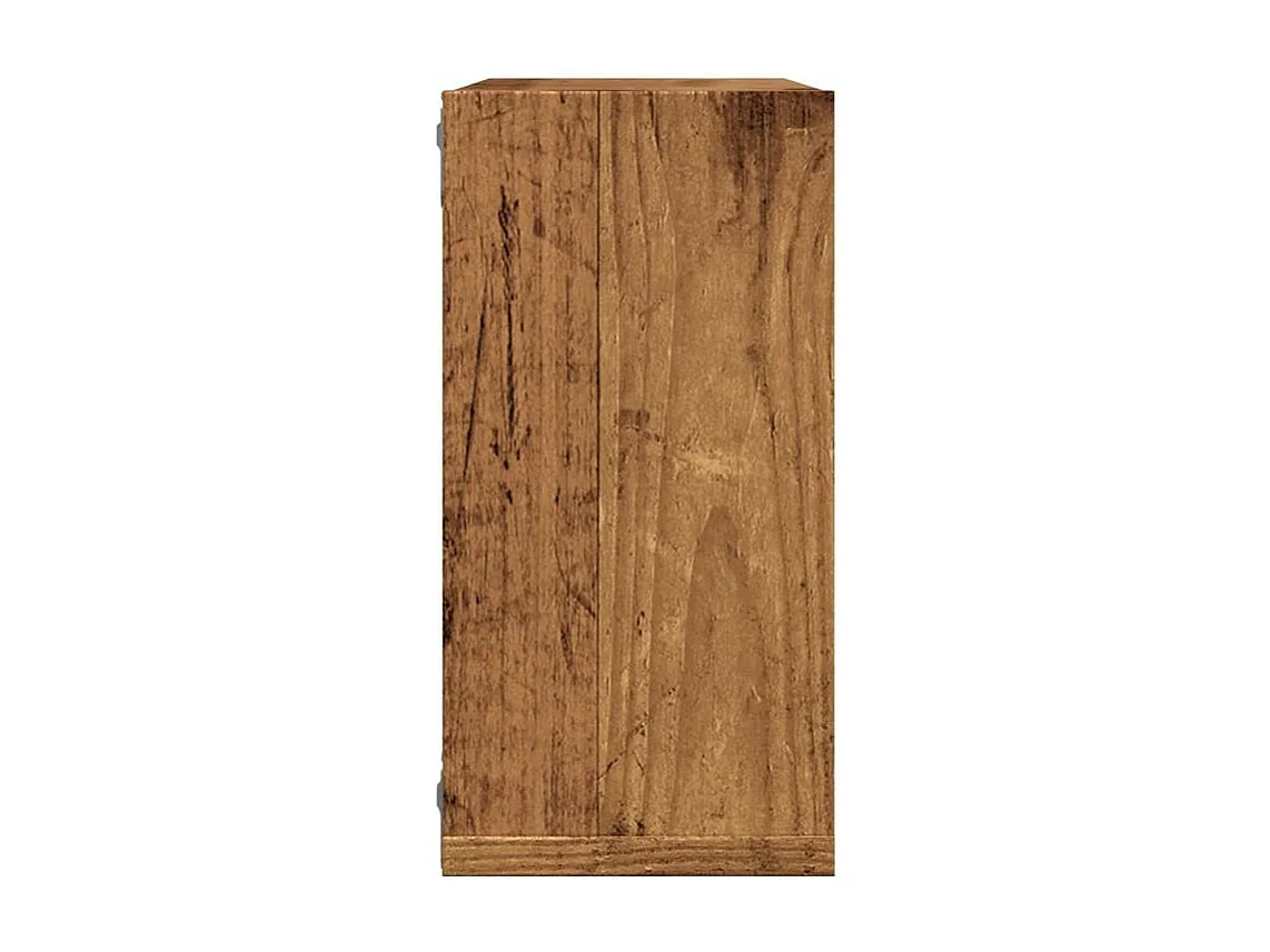 Étagères cube murales 2 pcs vieux bois 30x15x30