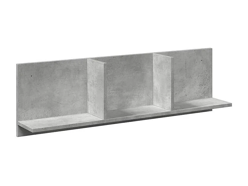 Armoire murale 100x16,5x30 gris béton bois d'ingénierie