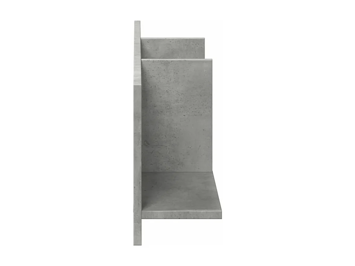 Armoire murale 100x16,5x30 gris béton bois d'ingénierie