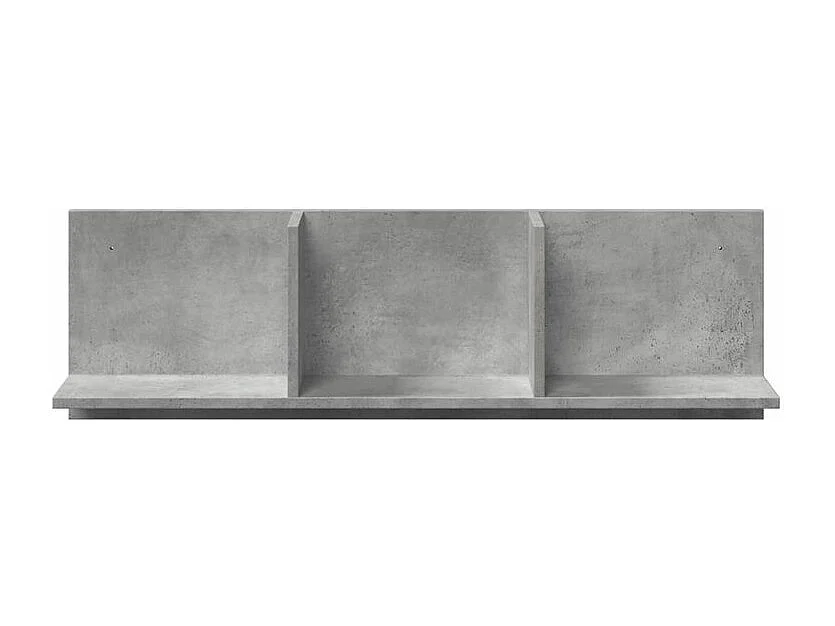 Armoire murale 100x16,5x30 gris béton bois d'ingénierie