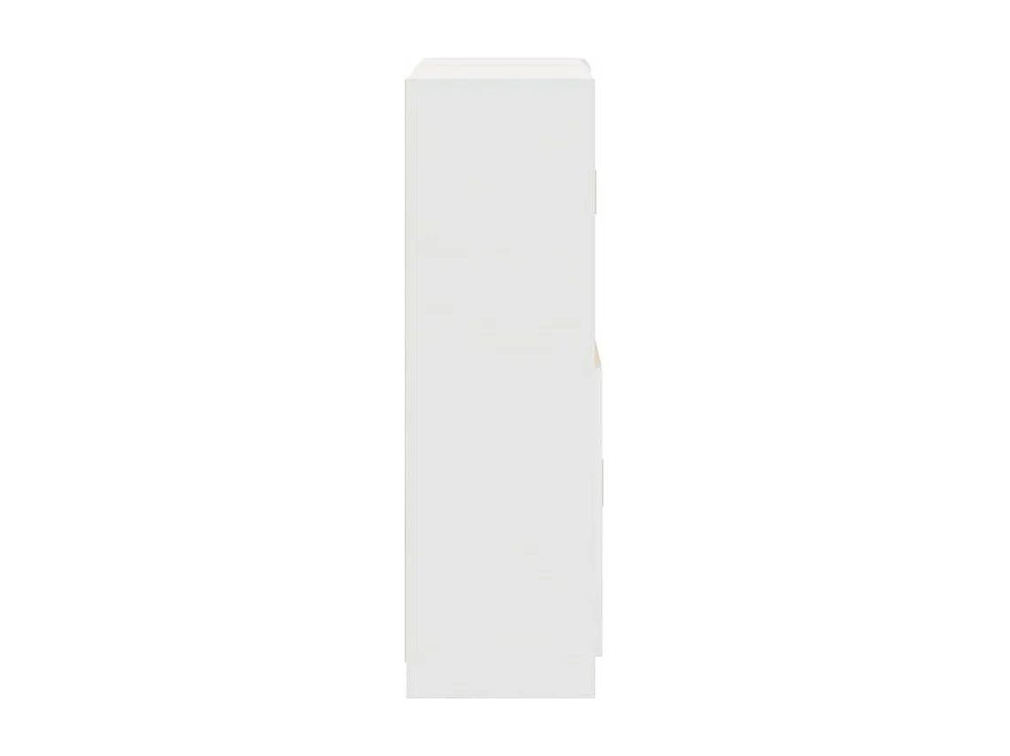 Ensemble d'armoires de cuisine 2 pcs blanc bois d'ingénierie