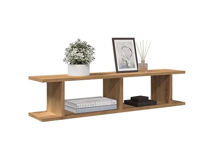 Étagères murales 2 pcs chêne artisanal 90x18x20