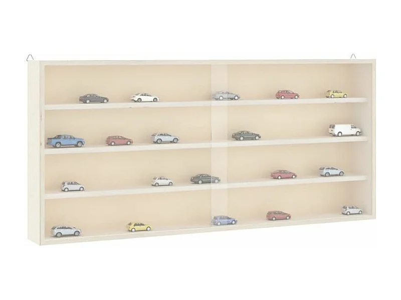 Vitrine murale avec portes 80x8,5x37