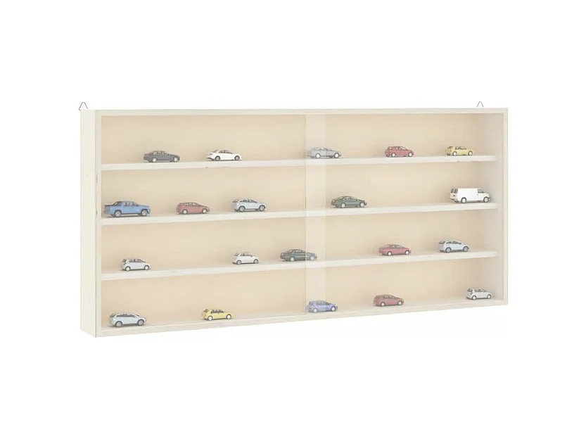 Vitrine murale avec portes 80x8,5x37