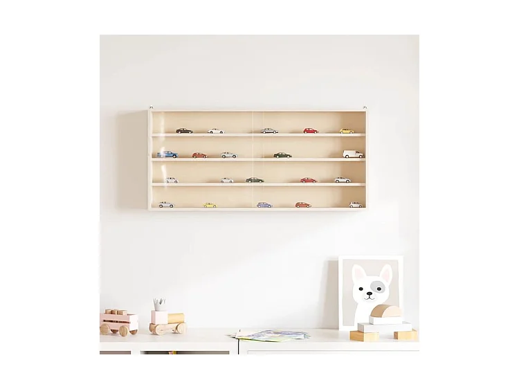 Vitrine murale avec portes 80x8,5x37