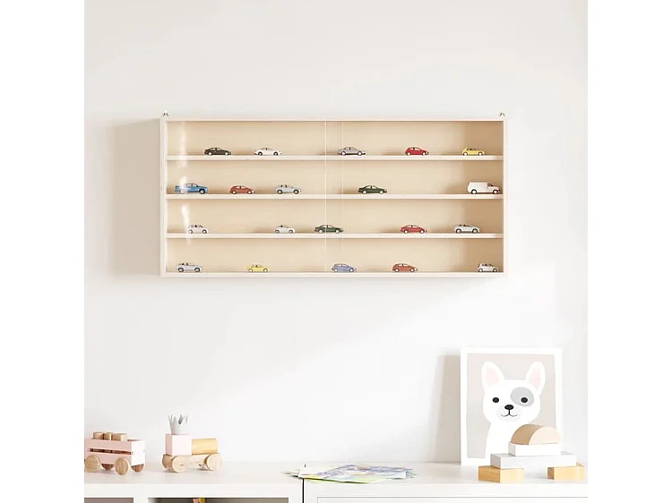 Vitrine murale avec portes 80x8,5x37