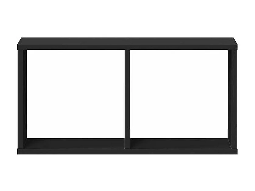 Armoire murale 60x16x30 noir bois d'ingénierie