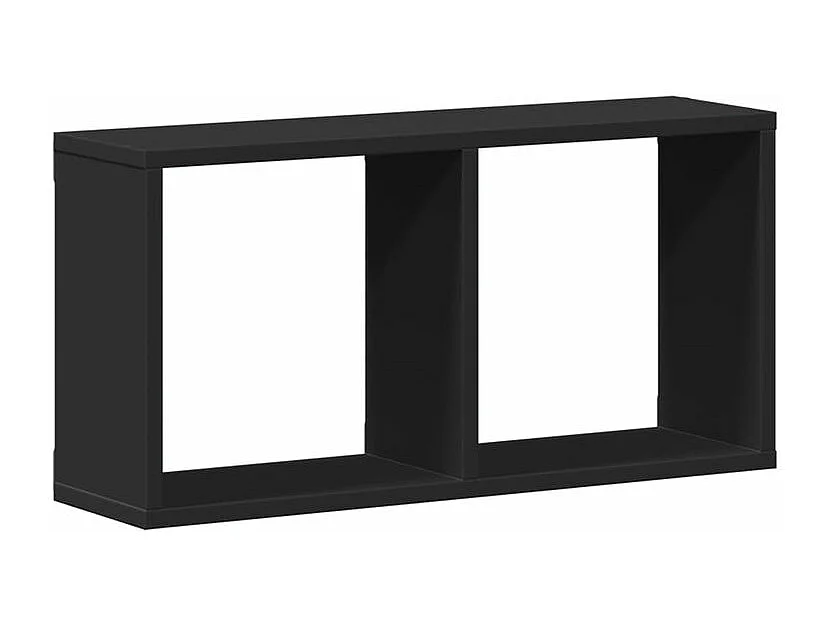 Armoire murale 60x16x30 noir bois d'ingénierie