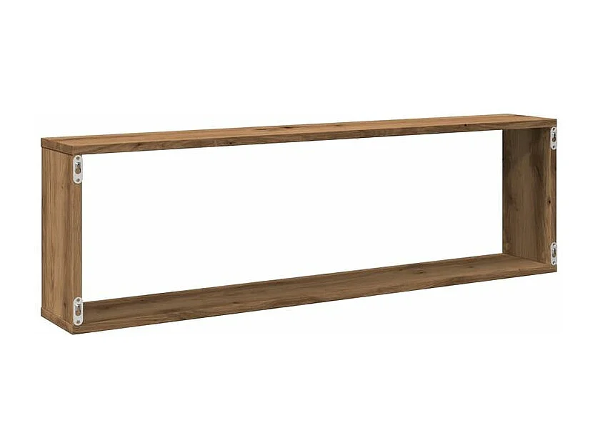 Étagères cube murales 2 pcs chêne artisanal bois ingénierie