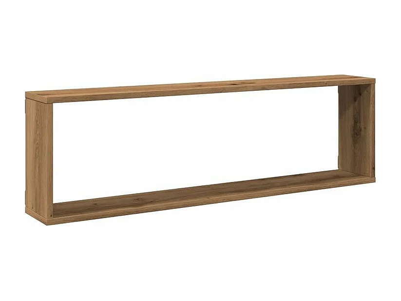 Étagères cube murales 2 pcs chêne artisanal bois ingénierie