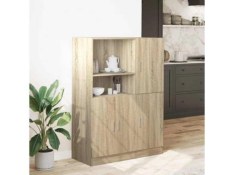 Ensemble d'armoires de cuisine 2 pcs chêne sonoma