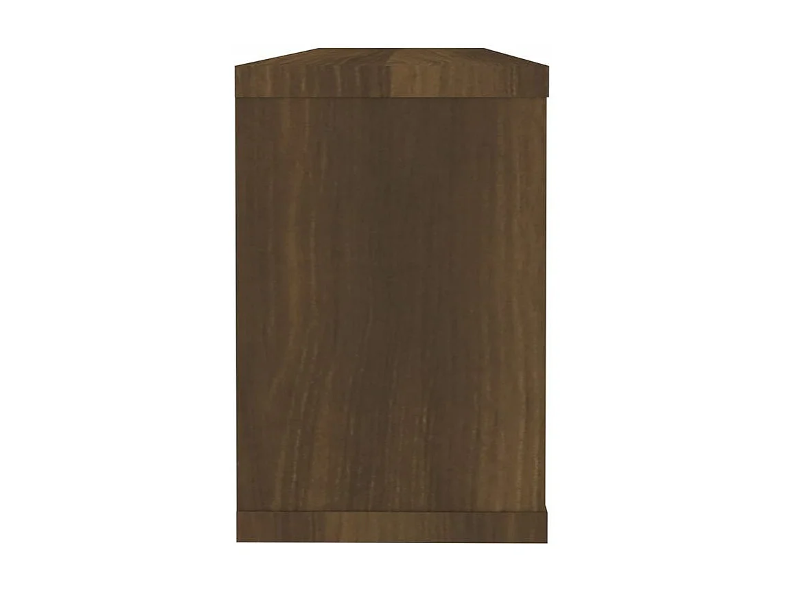 Étagères murales cube 4 pcs Chêne marron Bois d’ingénierie