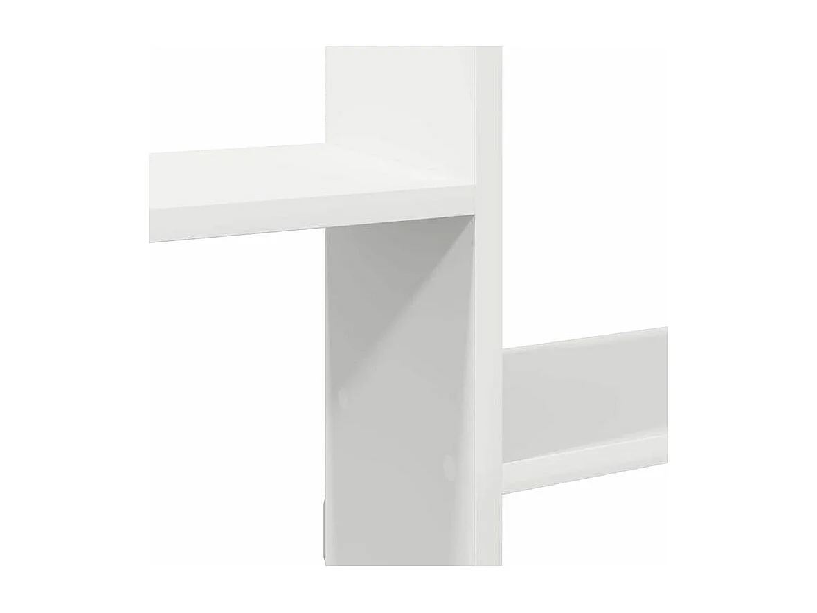 Étagère cube murale 5 compartiments blanc bois d'ingénierie