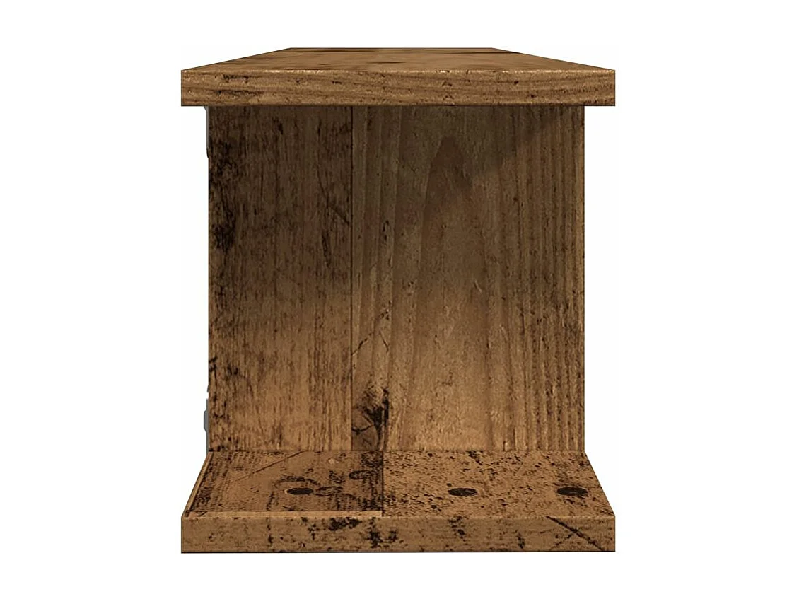 Étagères murales 2 pcs vieux bois 90x18x20 bois d'ingénierie