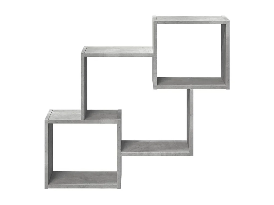 Armoire murale 78x18x71 gris béton bois d'ingénierie