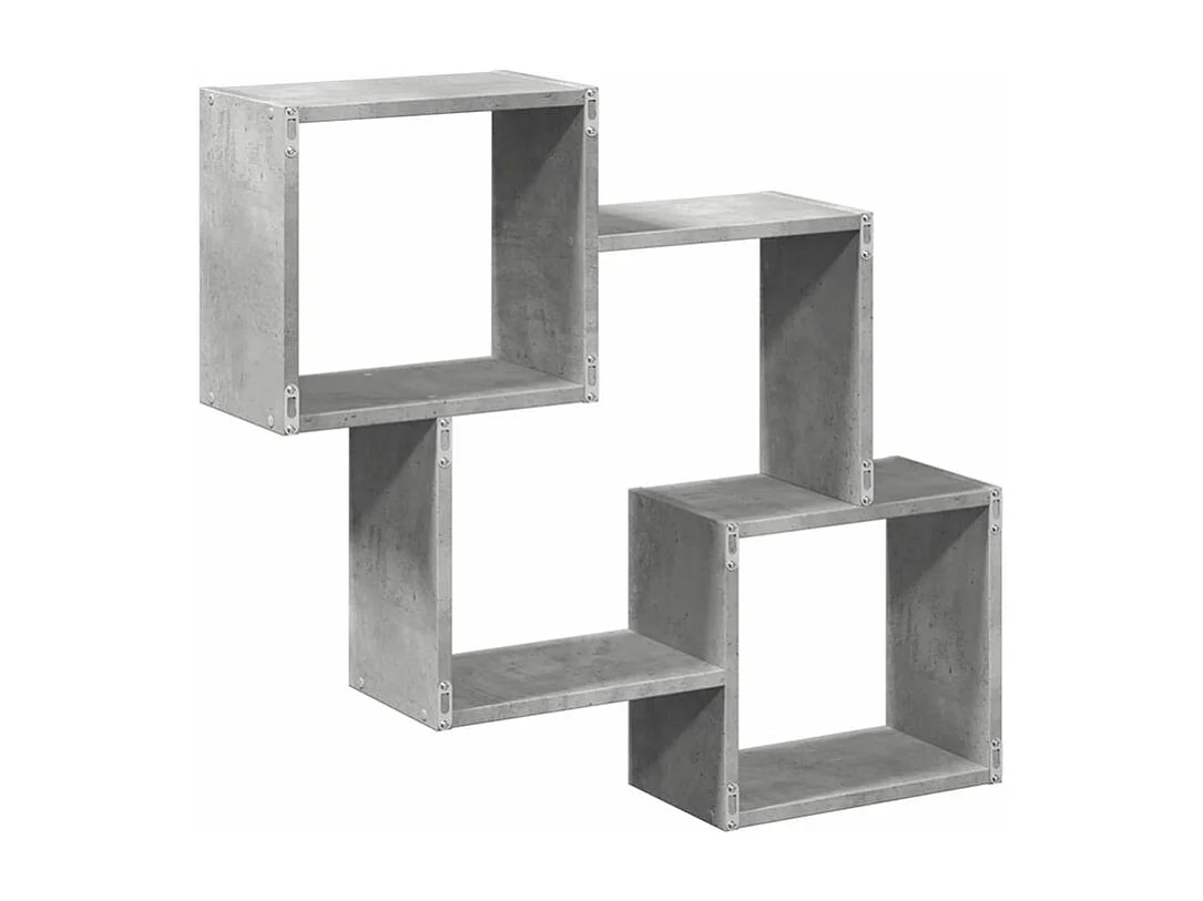 Armoire murale 78x18x71 gris béton bois d'ingénierie