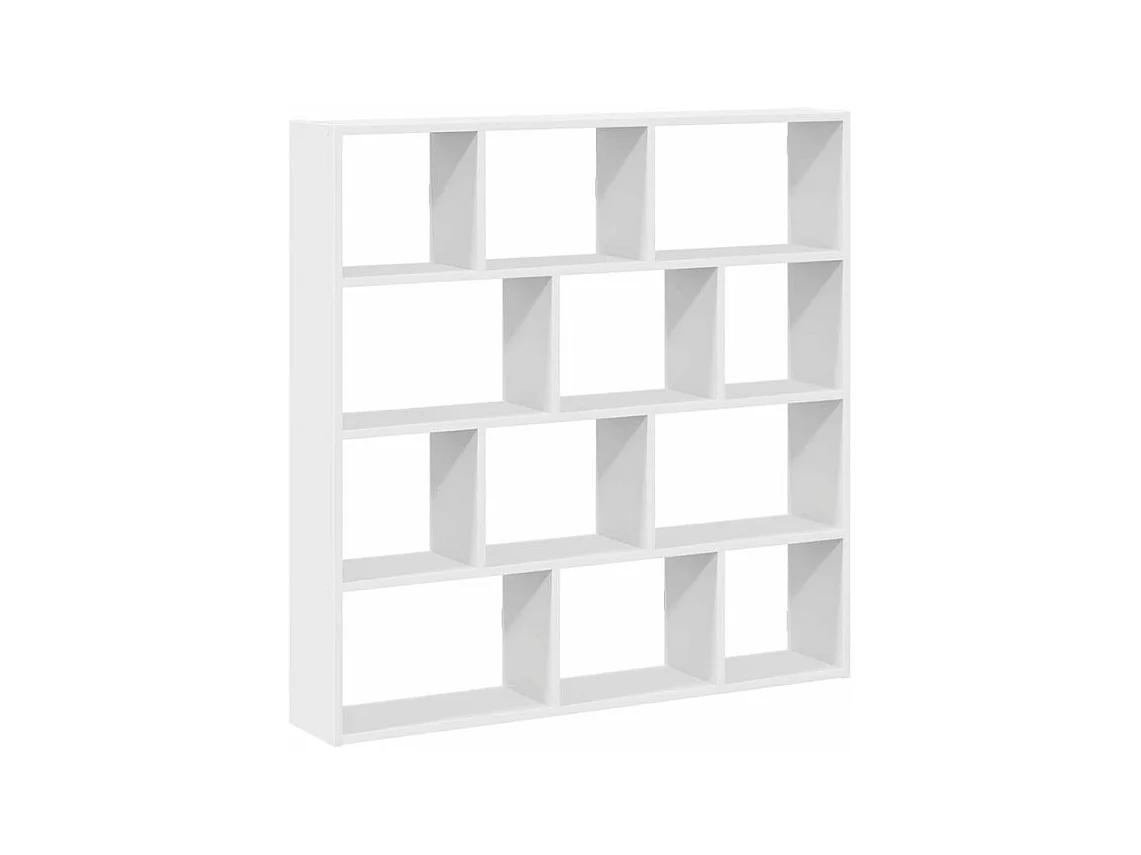 Étagère cube murale 12 compartiments blanc bois d'ingénierie