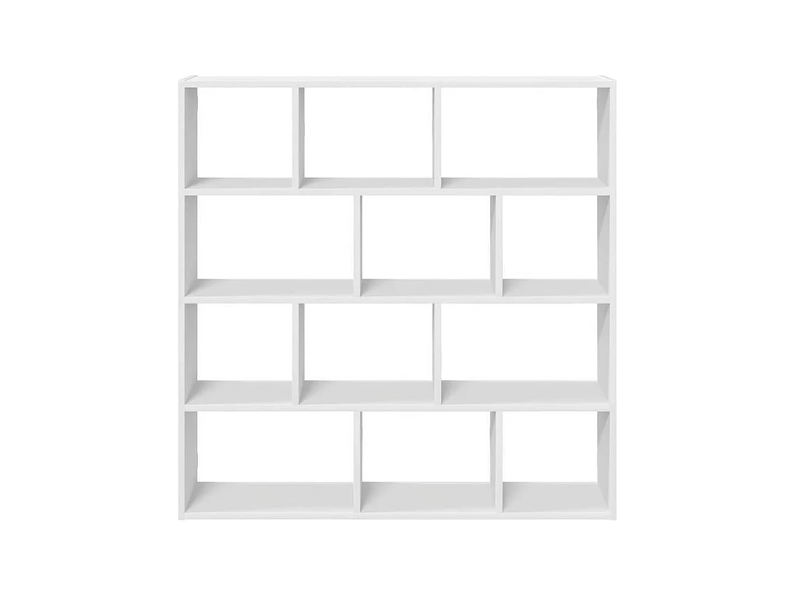 Étagère cube murale 12 compartiments blanc bois d'ingénierie