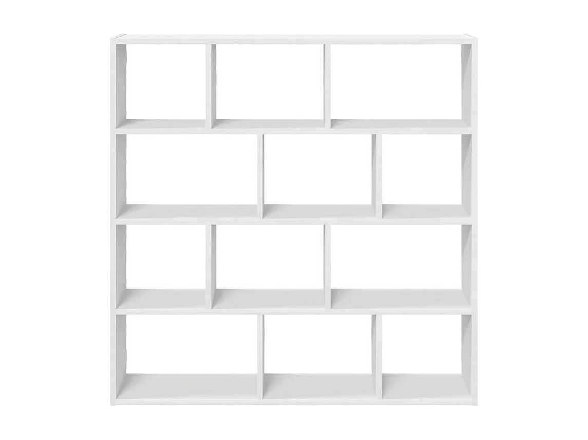 Étagère cube murale 12 compartiments blanc bois d'ingénierie