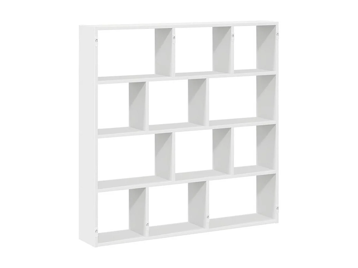 Étagère cube murale 12 compartiments blanc bois d'ingénierie