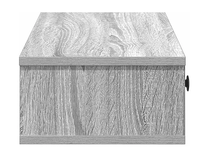 Étagère murale avec tiroirs sonoma gris bois d'ingénierie