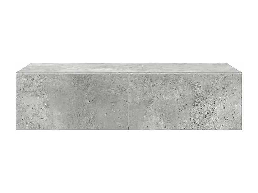 Étagère murale avec tiroirs gris béton bois d'ingénierie