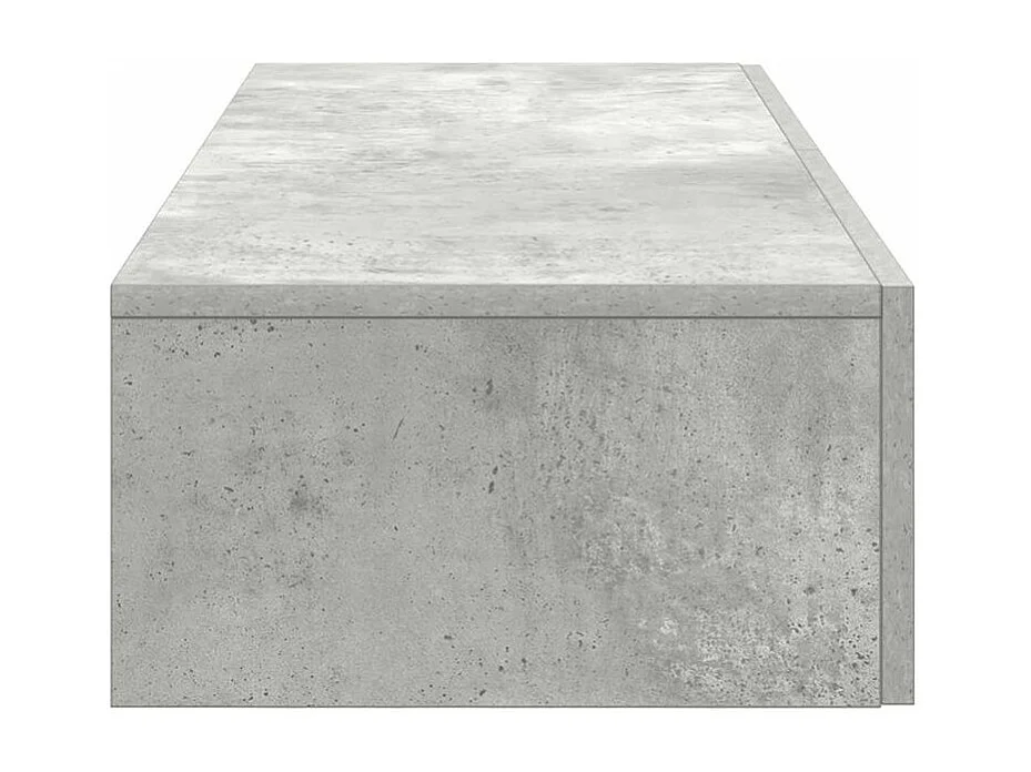 Étagère murale avec tiroirs gris béton bois d'ingénierie