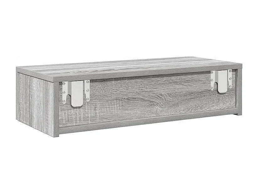 Étagère murale avec tiroirs sonoma gris bois d'ingénierie