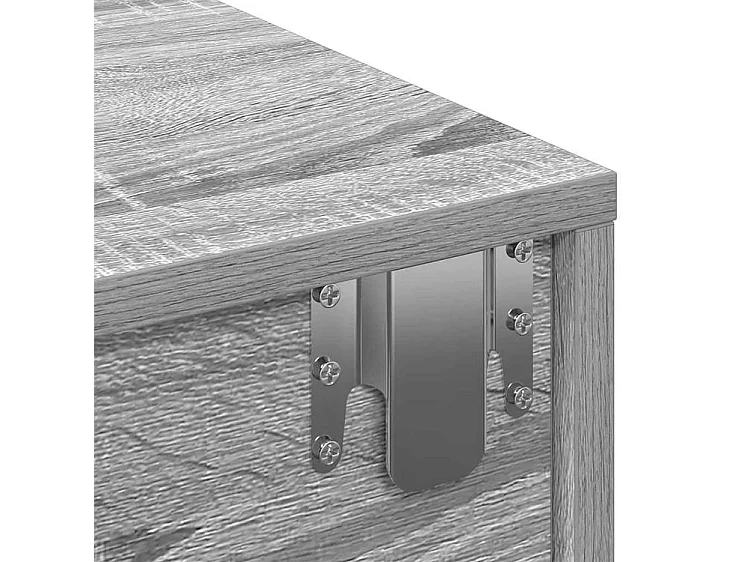 Étagère murale avec tiroirs sonoma gris bois d'ingénierie