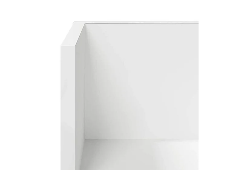 Étagères murales 2 pcs blanc 100x16,5x16,5 bois d'ingénierie