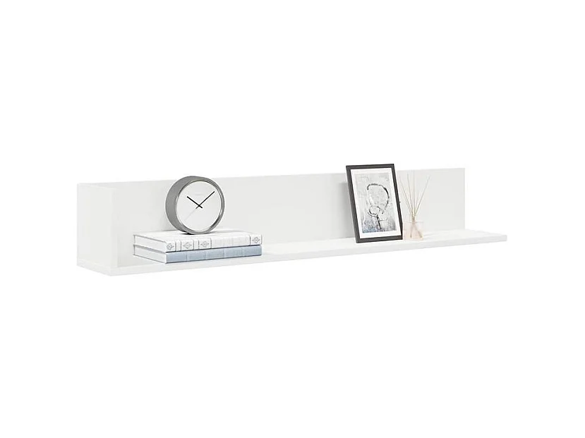 Étagères murales 2 pcs blanc 100x16,5x16,5 bois d'ingénierie