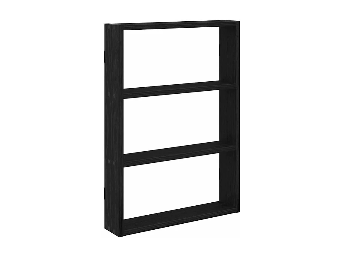 Étagère murale noir 43x9x60 bois d'ingénierie