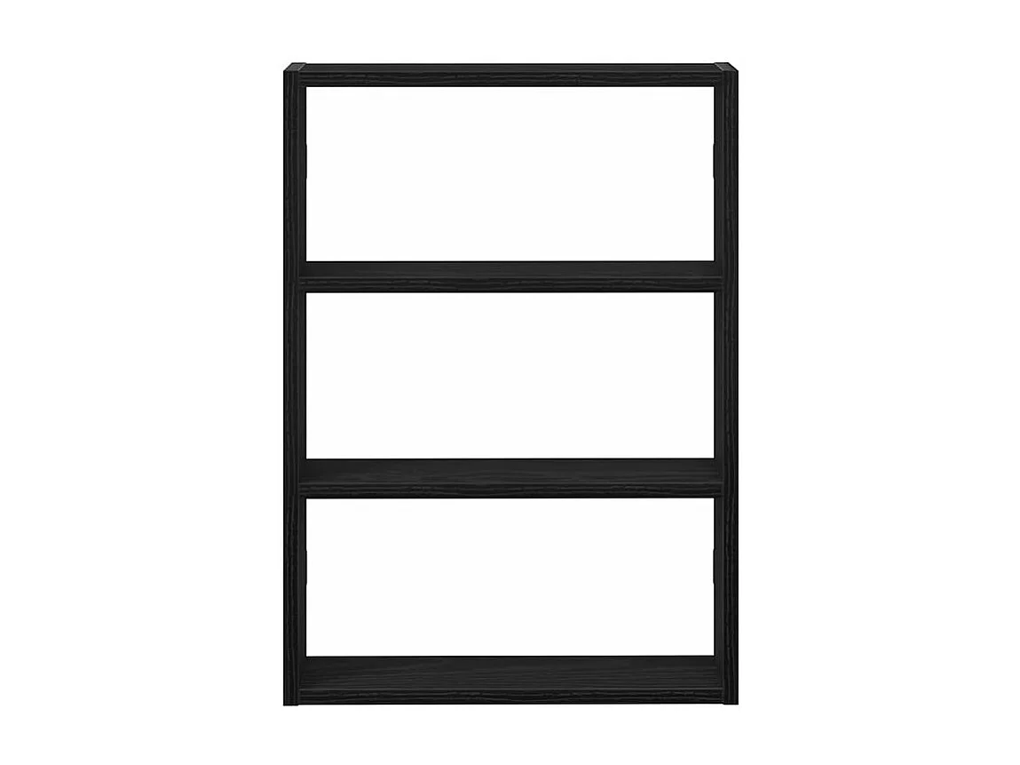 Étagère murale noir 43x9x60 bois d'ingénierie