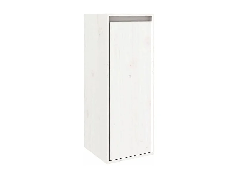 Armoire murale Blanc 30x30x80 Bois de pin massif