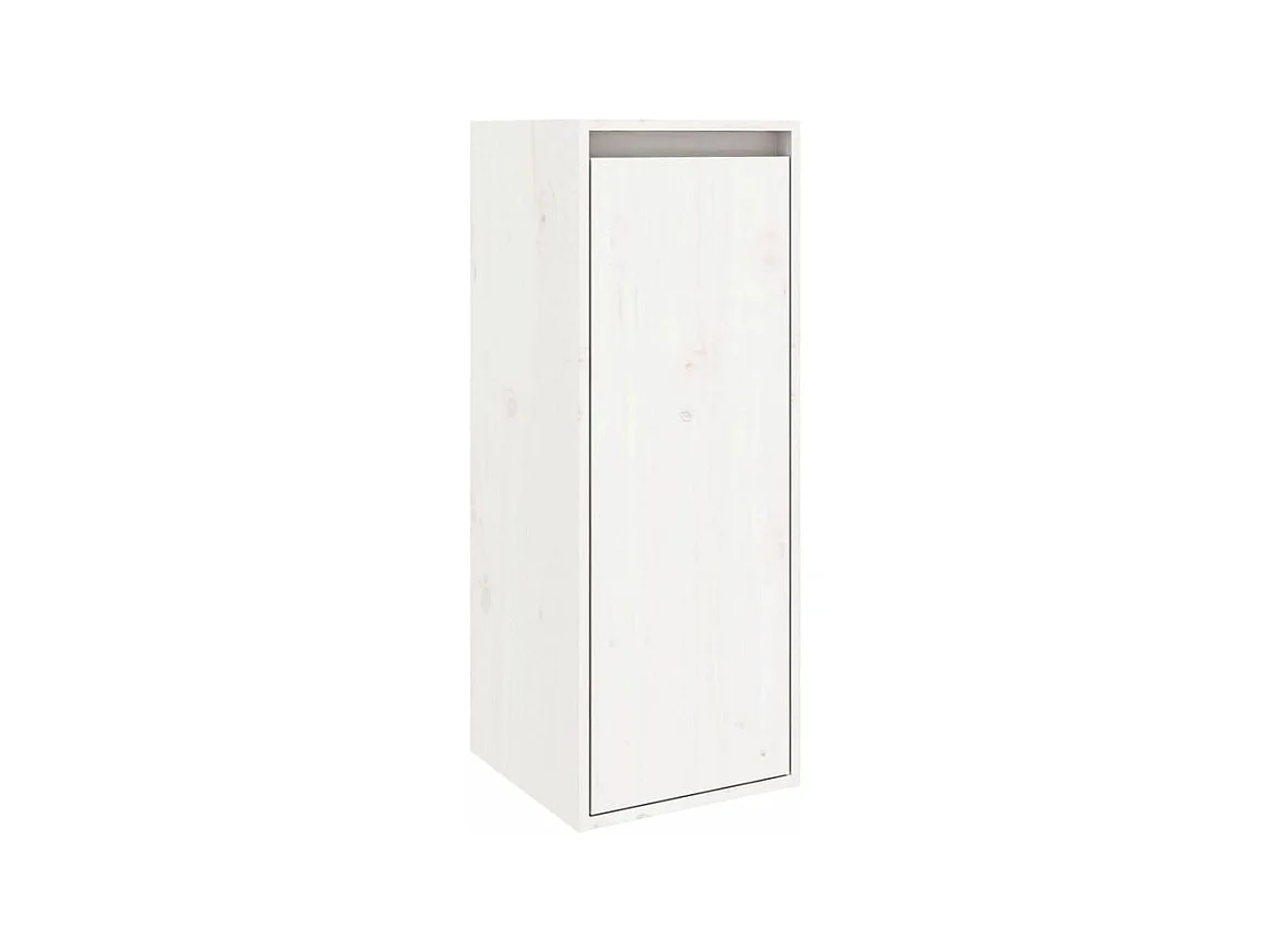 Armoire murale Blanc 30x30x80 Bois de pin massif