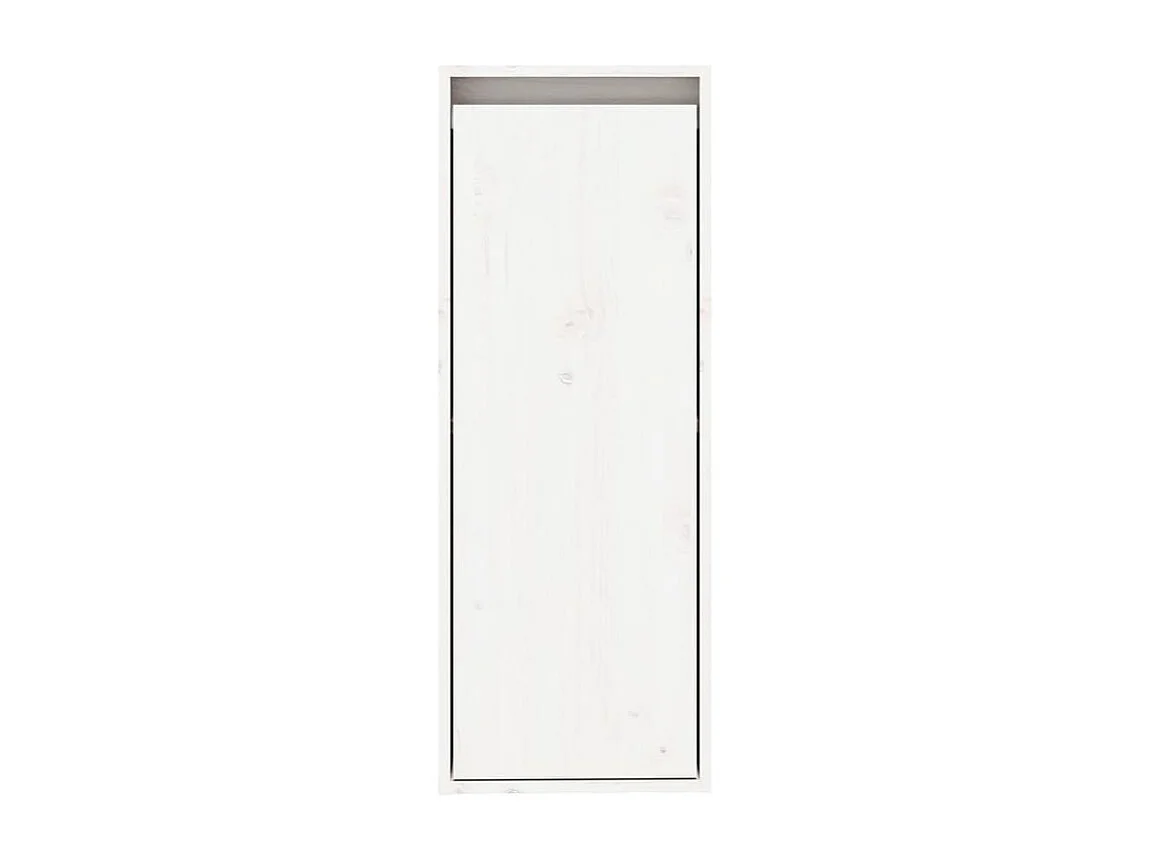 Armoire murale Blanc 30x30x80 Bois de pin massif