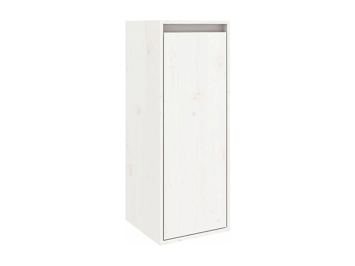 Armoire murale Blanc 30x30x80 Bois de pin massif