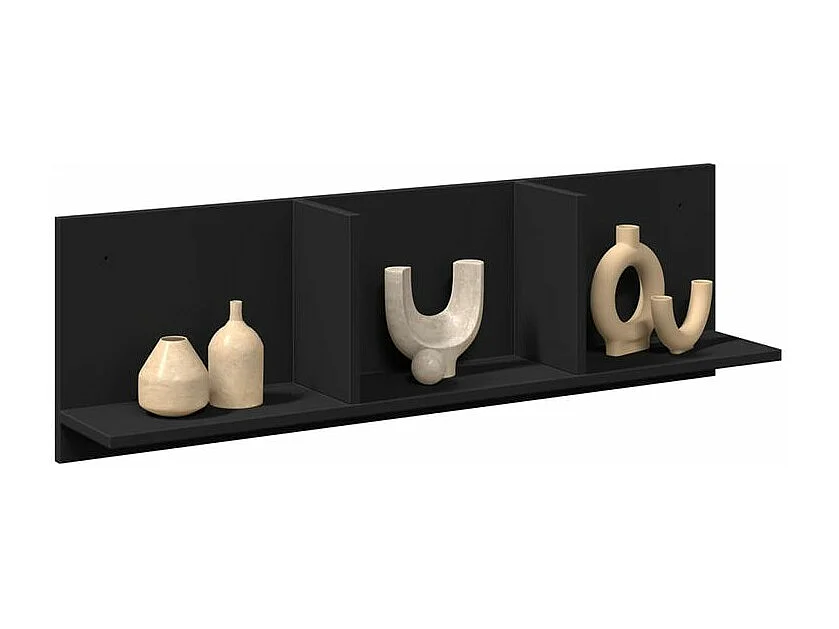 Armoire murale 100x16,5x30 noir bois d'ingénierie