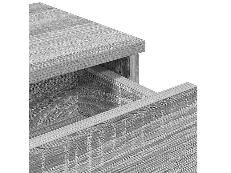 Étagère murale avec tiroirs sonoma gris bois d'ingénierie