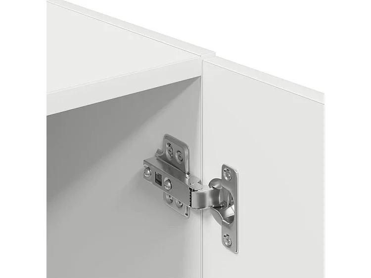 Ensemble d'armoires de cuisine 3 pcs blanc bois d'ingénierie