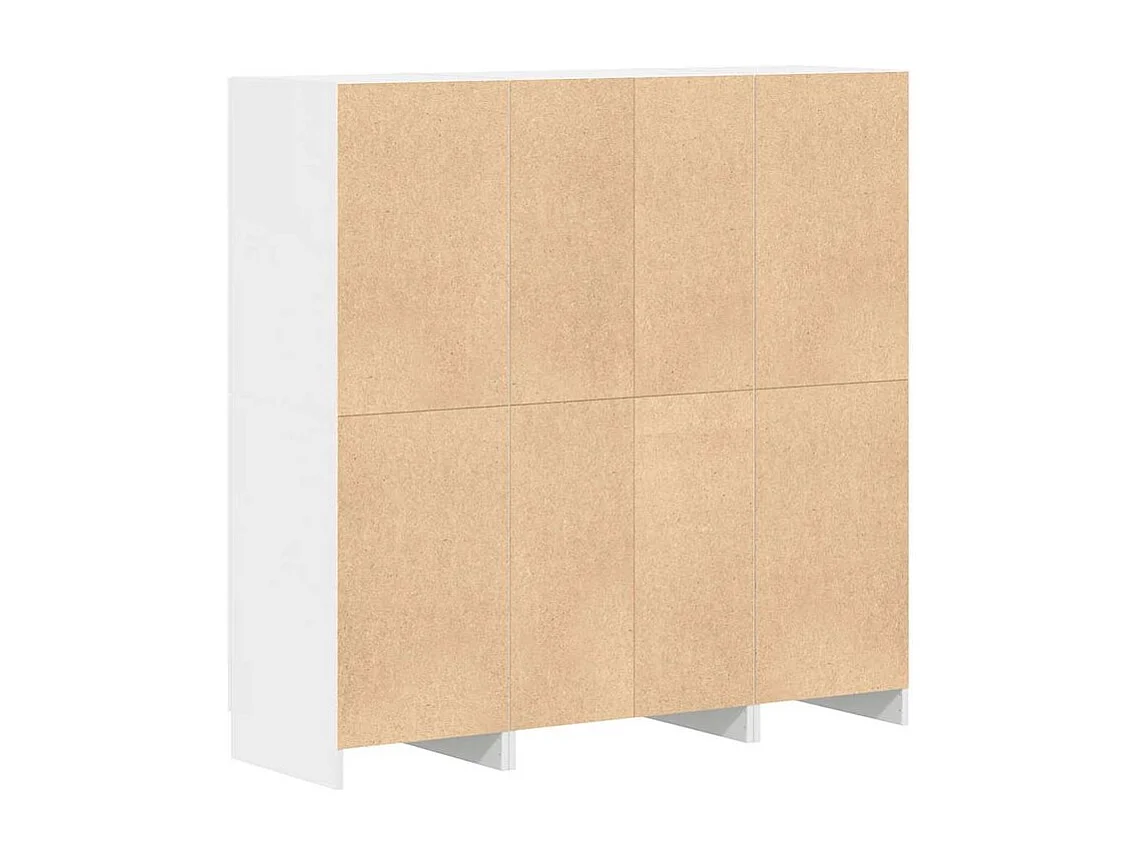 Ensemble d'armoires de cuisine 3 pcs blanc bois d'ingénierie