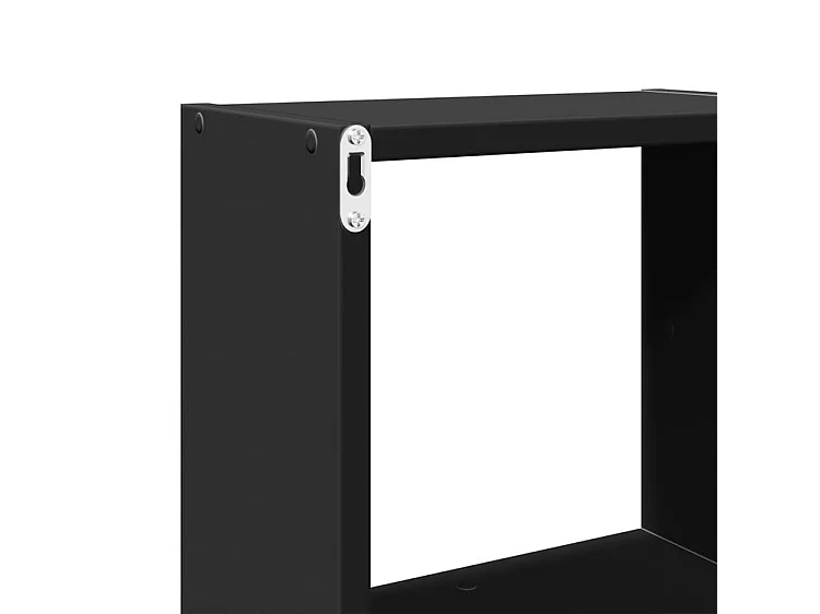 Armoire murale 78x18x71 noir bois d'ingénierie