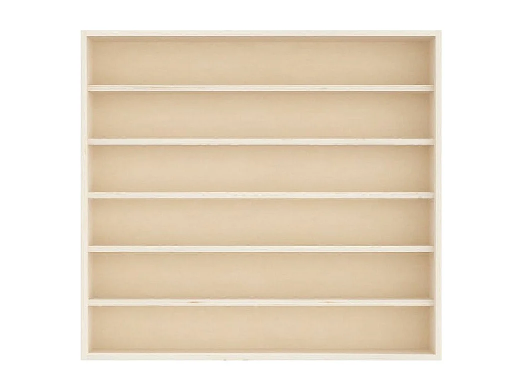 Vitrine murale avec 6 étagères 60x8,5x55