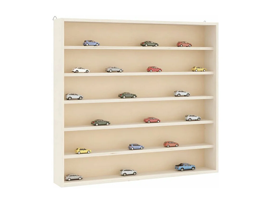 Vitrine murale avec 6 étagères 60x8,5x55