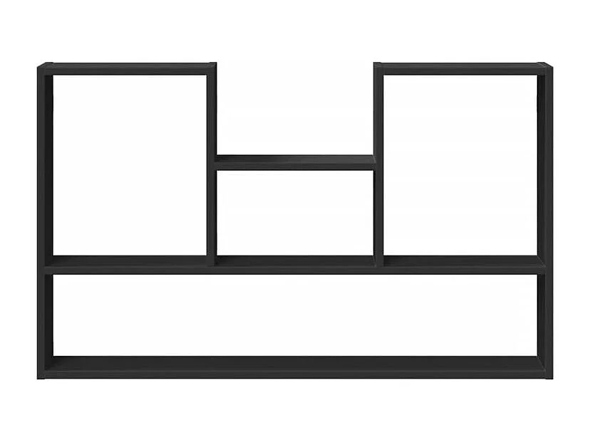 Étagère murale noir 99x15x60 bois d'ingénierie