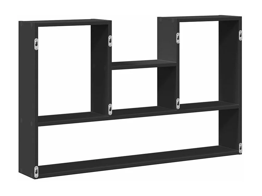 Étagère murale noir 99x15x60 bois d'ingénierie